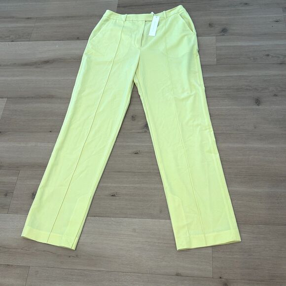 NWT* Jonathan Simkhai Azul Tailored Pants in Chamomile - Women's 12 - Picture 9 of 9
